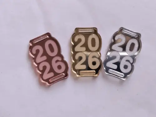 Passante para elástico de Acrílico 2026 kit 25 unidades