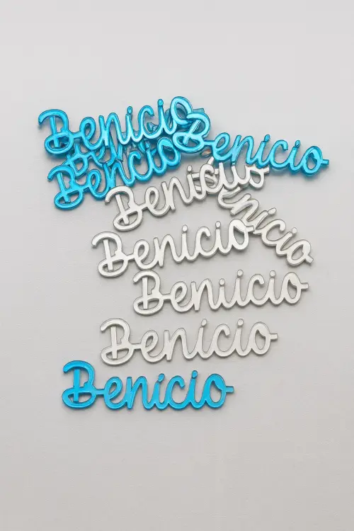 Nome Personalizado em Acrílico Espelhado - 5cm