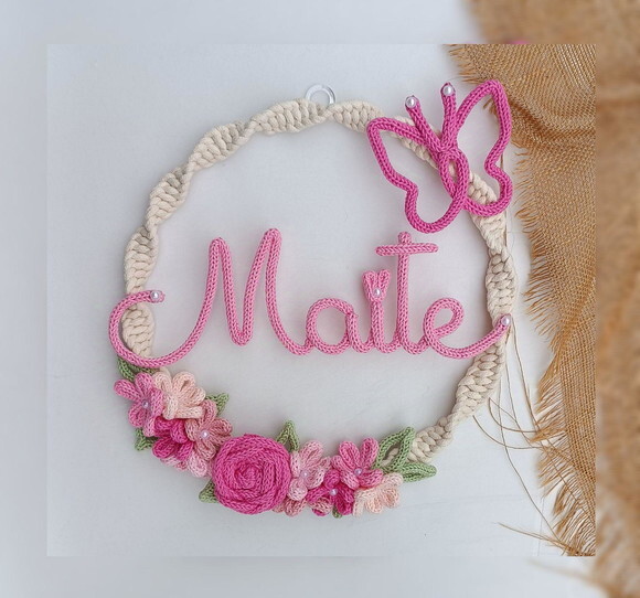 Guirlanda Jardim + Nome até 7 Letras