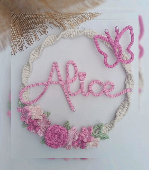 Guirlanda Jardim + Nome até 7 Letras