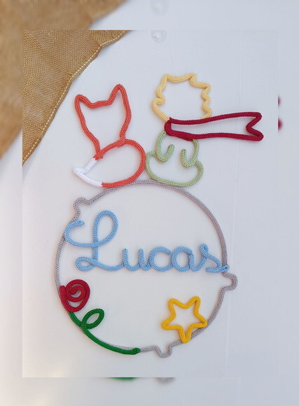 Guirlanda o Pequeno Príncipe + Nome até 7 Letras