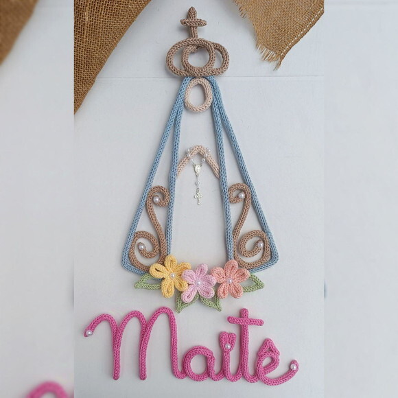 Nome 5 Letras + Nossa Senhora em Tricotin
