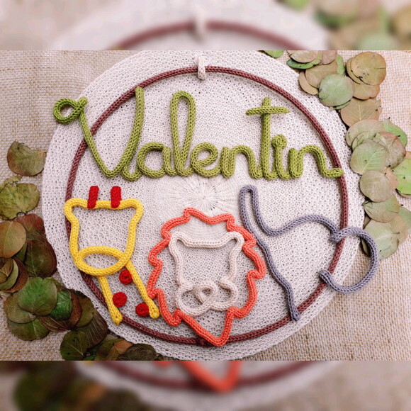 Valentim em Tricotin (valor Refere-se ao Nome)