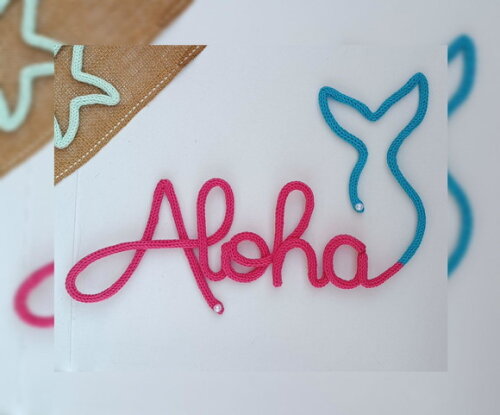 Aloha em Tricotin (valor Refere-se ao Nome)