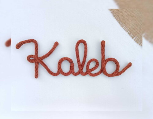Kaleb em Tricotin (valor Refere-se ao Nome)
