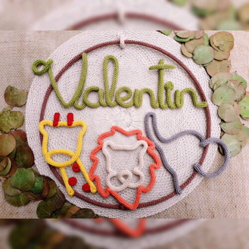 Valentim em Tricotin (valor Refere-se ao Nome)