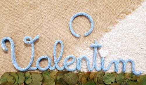 Valentim em Tricotin (valor Refere-se ao Nome)