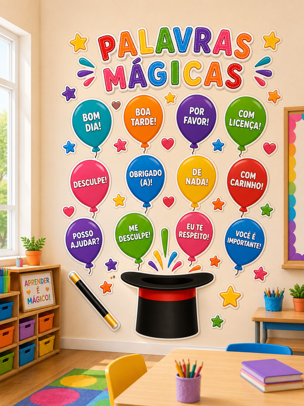 Painel palavras mágicas