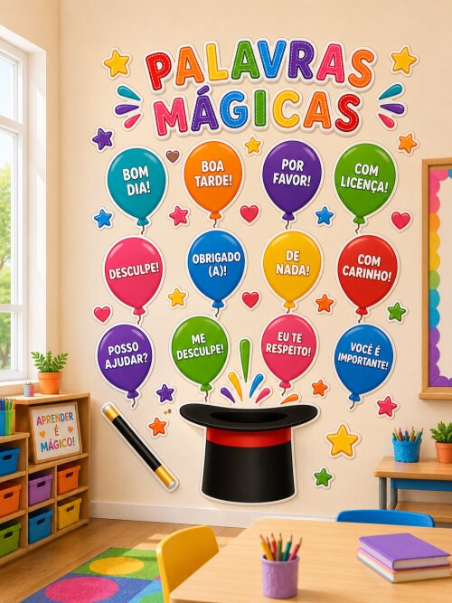 Painel palavras mágicas