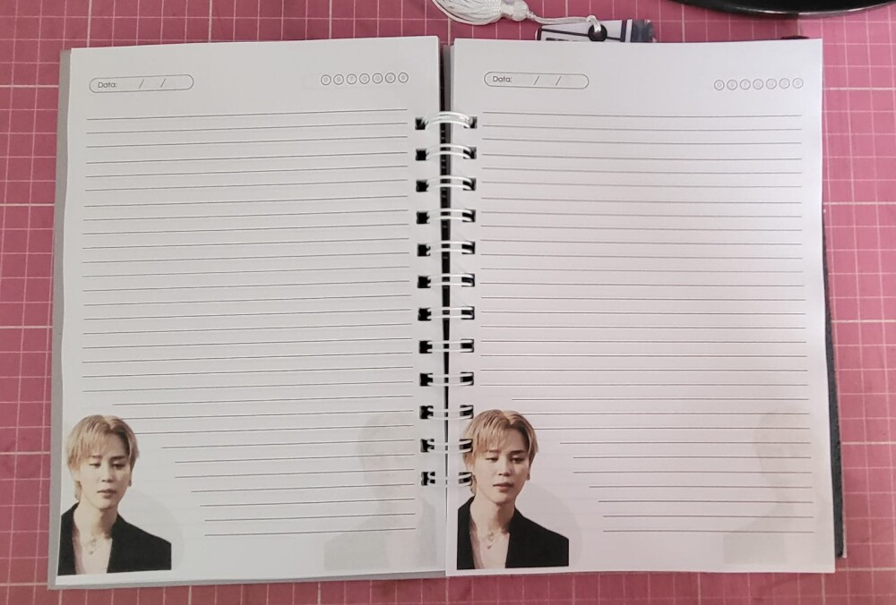 Caderno Jimin BTS Personalizado