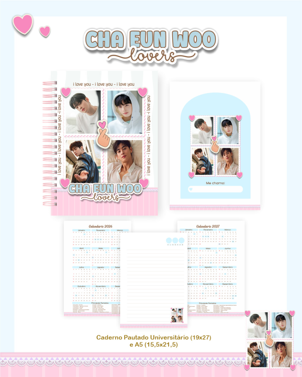 Caderno CHA EUN WOO
