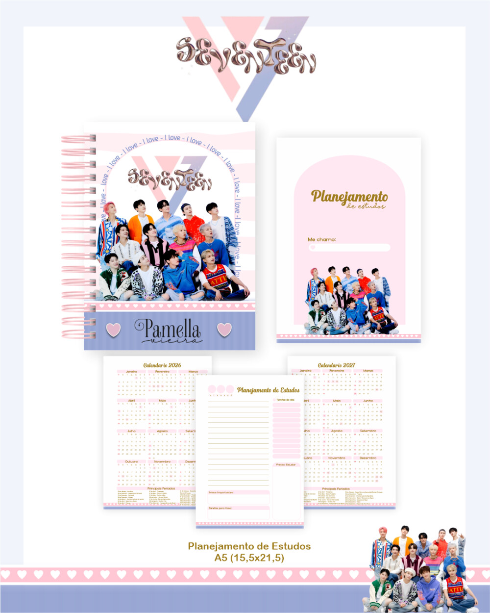 Caderno  SEVENTEEN