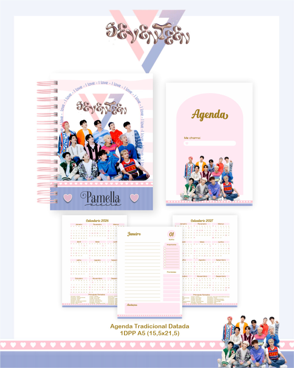 Caderno  SEVENTEEN