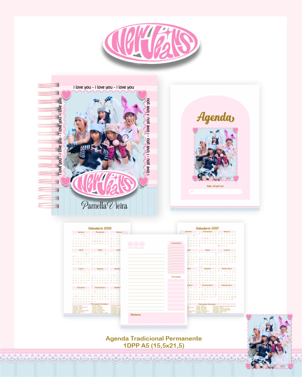 Caderno NEWJEANS