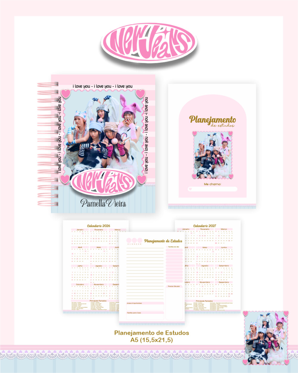 Caderno NEWJEANS