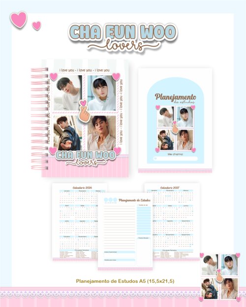 Caderno CHA EUN WOO