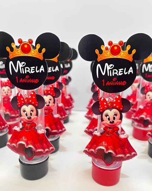 Tubete Personalizado Minnie Realeza