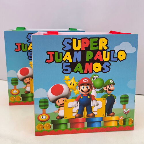 Sacolinha Personalizada Super Mário