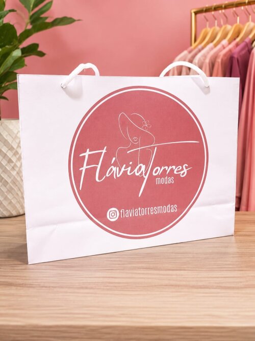 Sacolas Personalizadas para Lojas | Boutique | Lingerie | Roupas