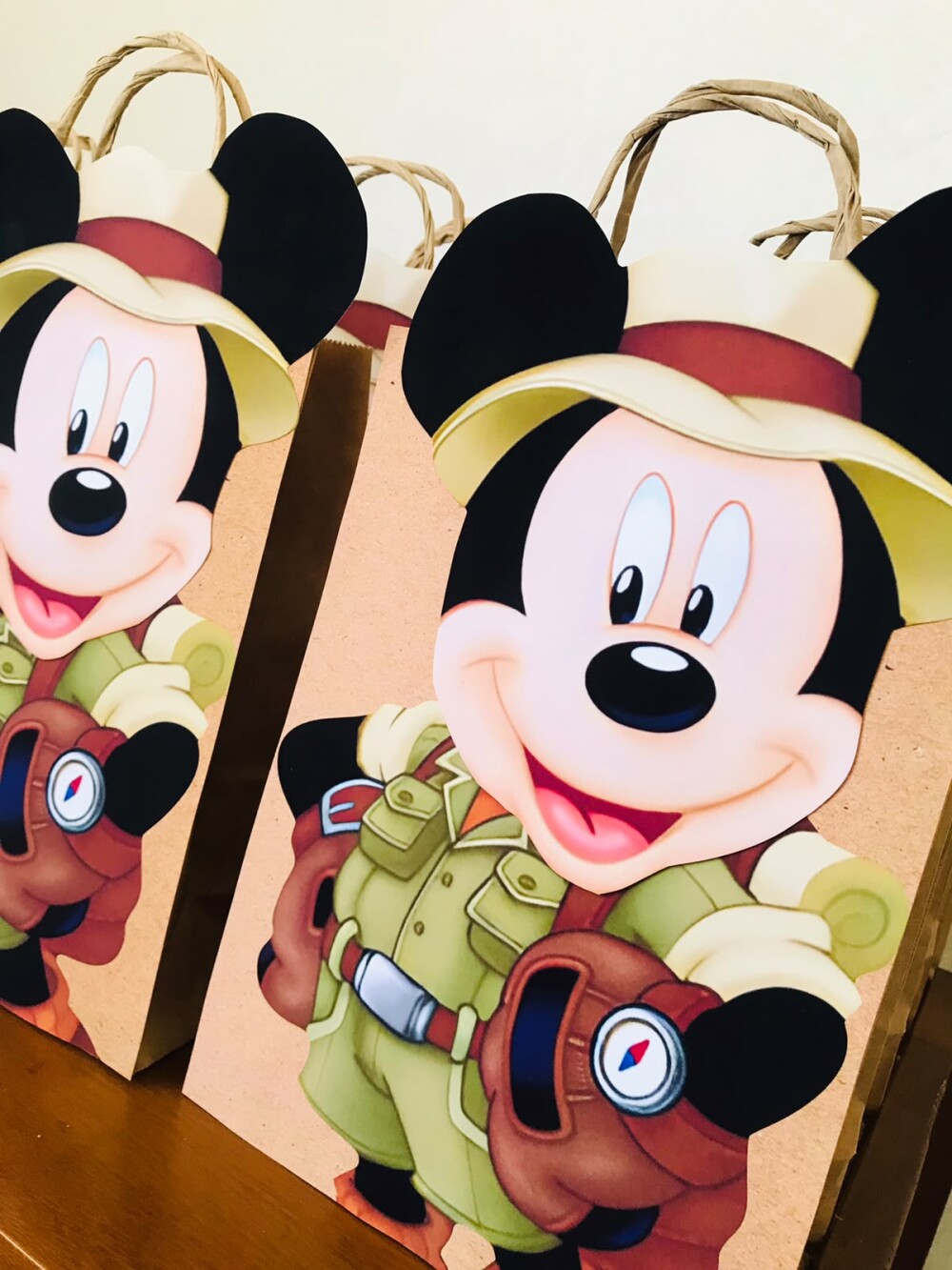 Sacolinhas Krats personalizadas Mickey safari