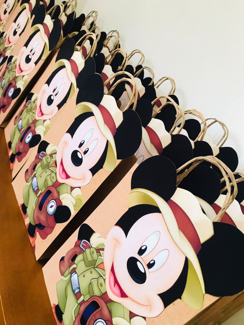 Sacolinhas Krats personalizadas Mickey safari