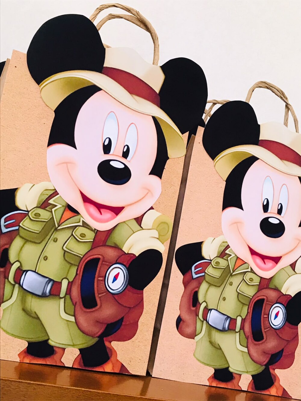 Sacolinhas Krats personalizadas Mickey safari