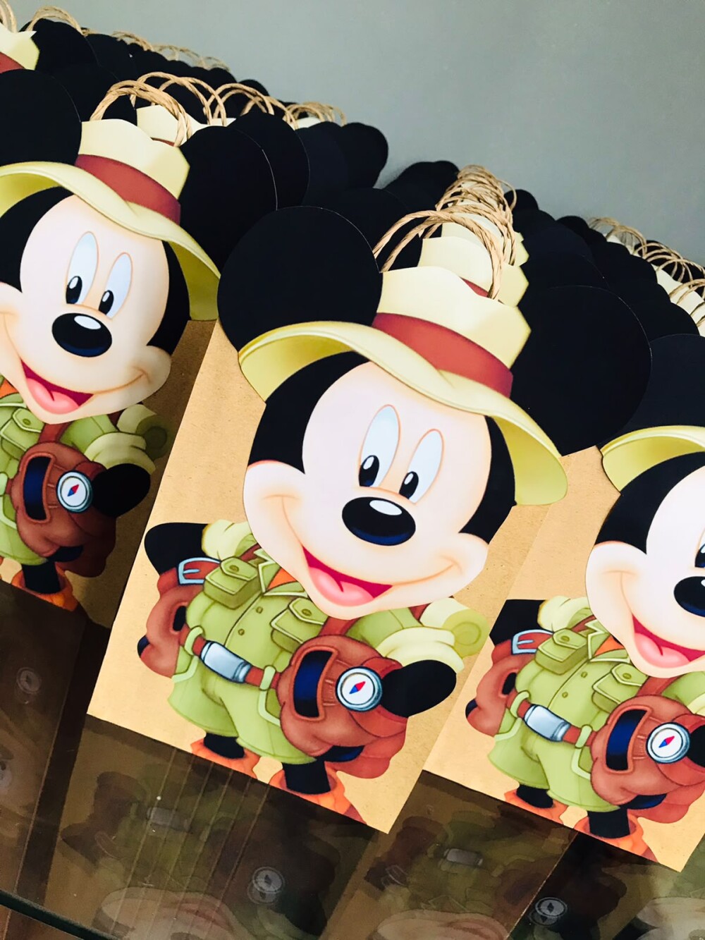 Sacolinhas Krats personalizadas Mickey safari