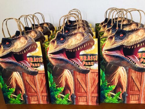 Sacolinhas Krats personalizadas Dinossauro