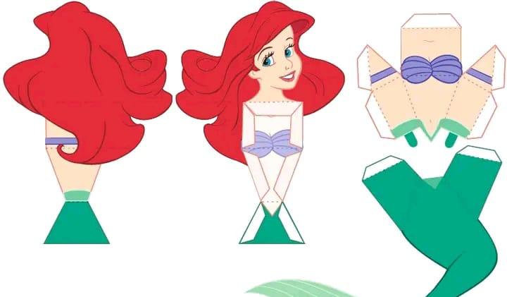 Centro de mesa das princesas para imprimir