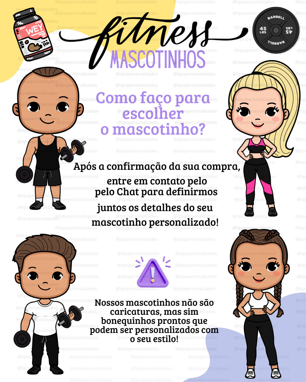 Caneca Personalizada Personal Trainer Mascotinho com Nome