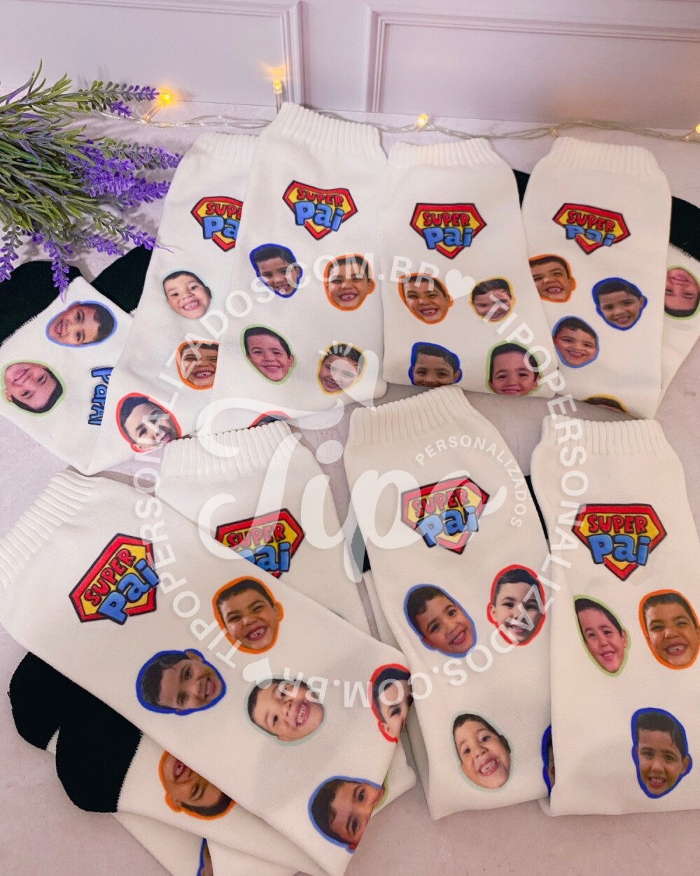 Meia Personalizada - Presente  dia dos Pais