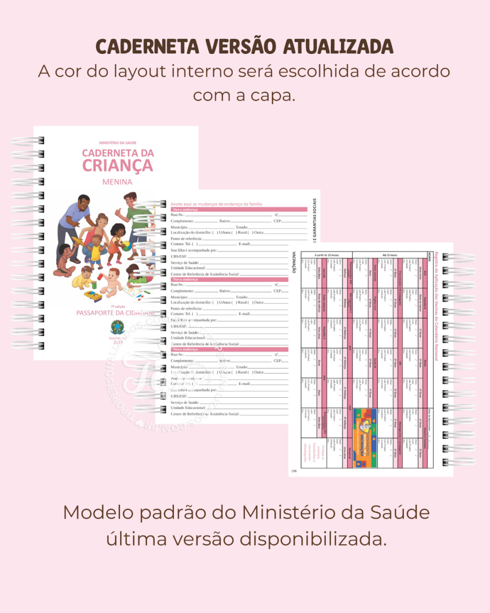 Caderneta de Vacina | Inicial Ursinha