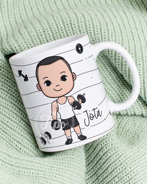 Caneca Personalizada Personal Trainer Mascotinho com Nome