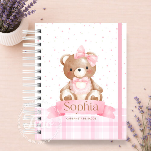 Caderneta de Saúde Personalizada - Ursinha Sophia