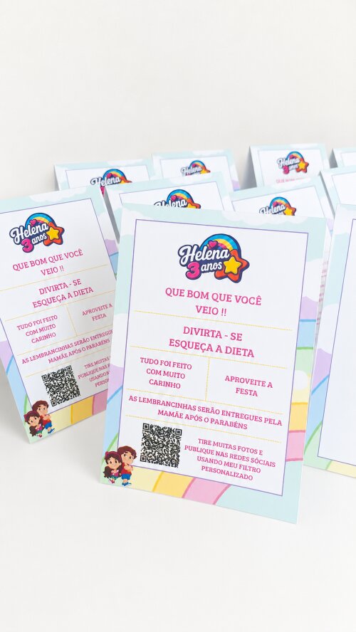 Display de mesa frente e verso kit com 20 unidades