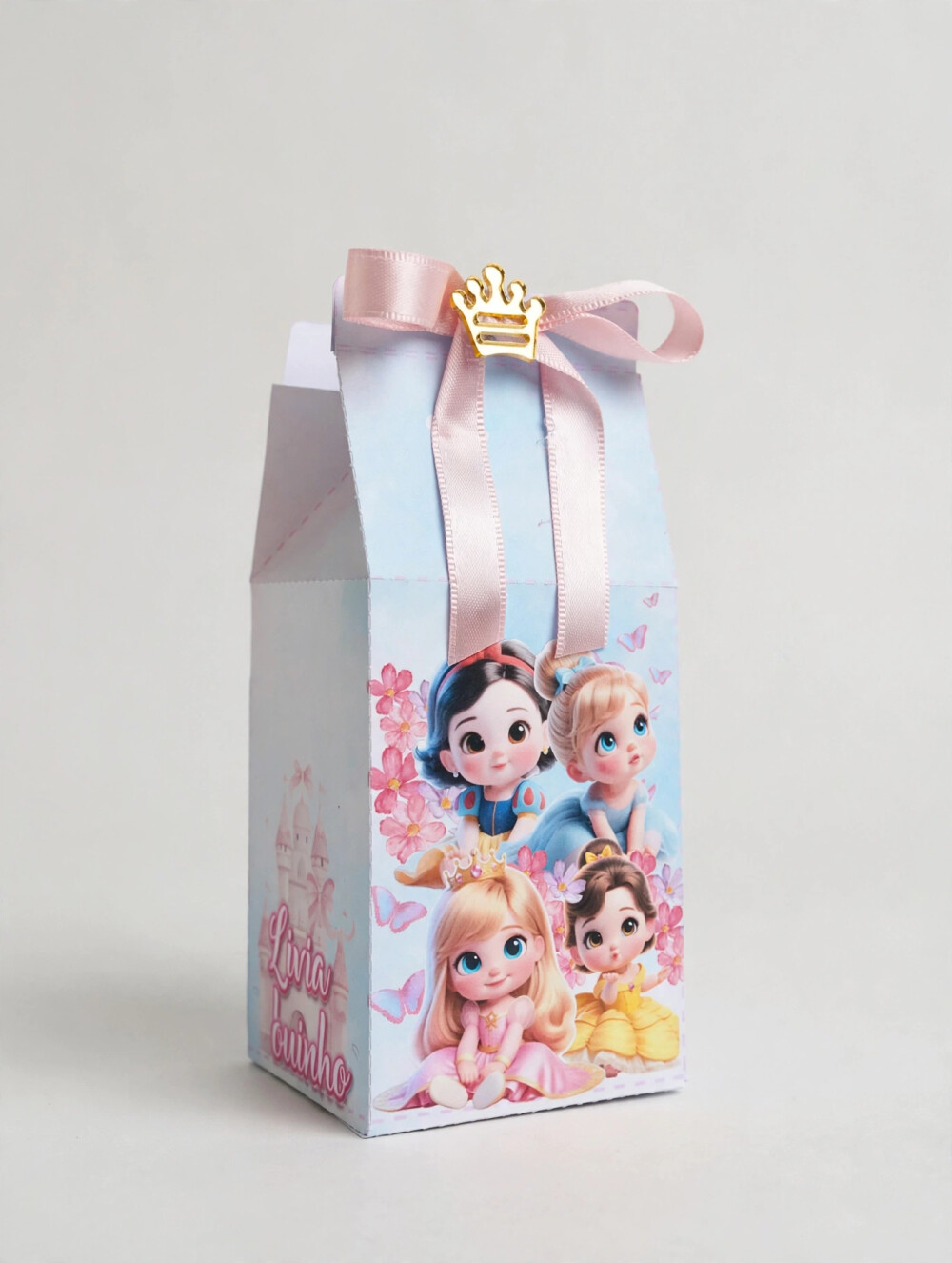 Kit 20 Caixinhas personalizados- Tema Princesas Baby