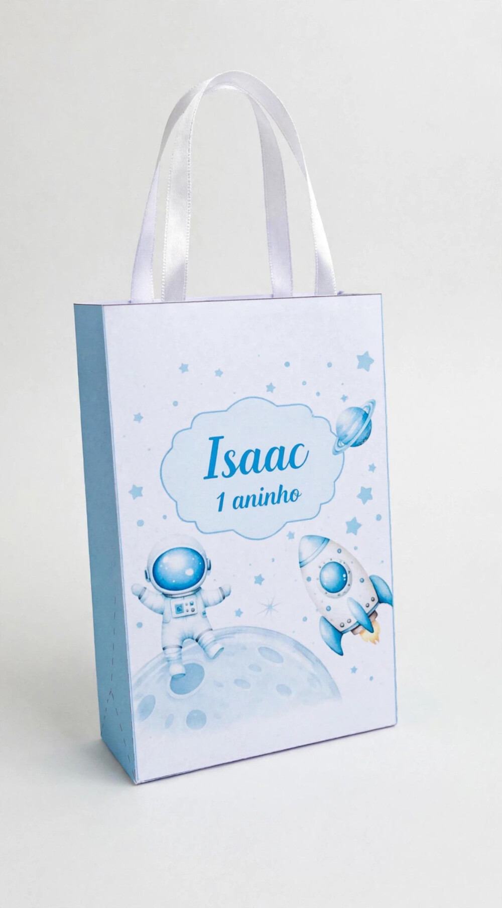 Sacolinha Personalizada Tema Astronauta | Lembrancinha Festa Infa