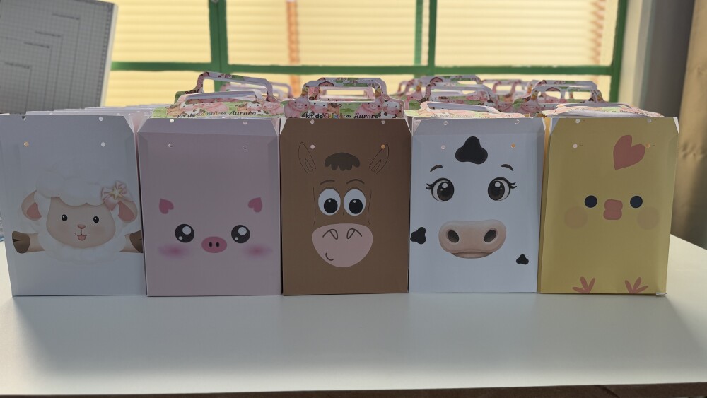 Sacolinhas Personalizadas animais da Fazenda