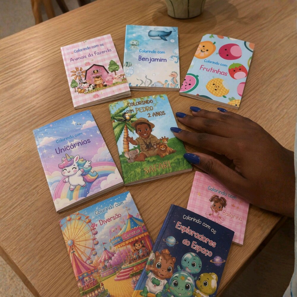 10 Livrinho de Colorir Personalizado Infantil