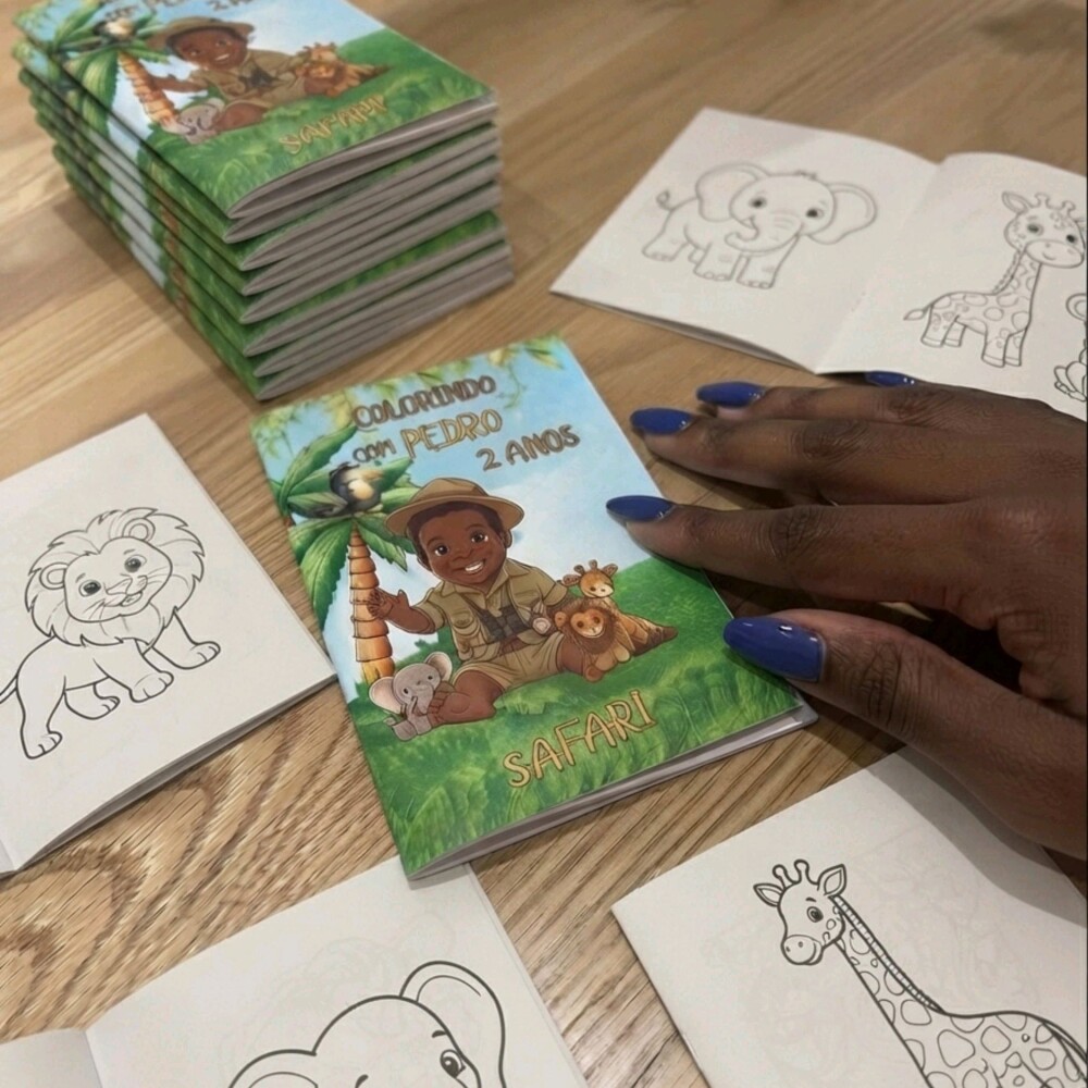 10 Livrinho de Colorir Personalizado Infantil