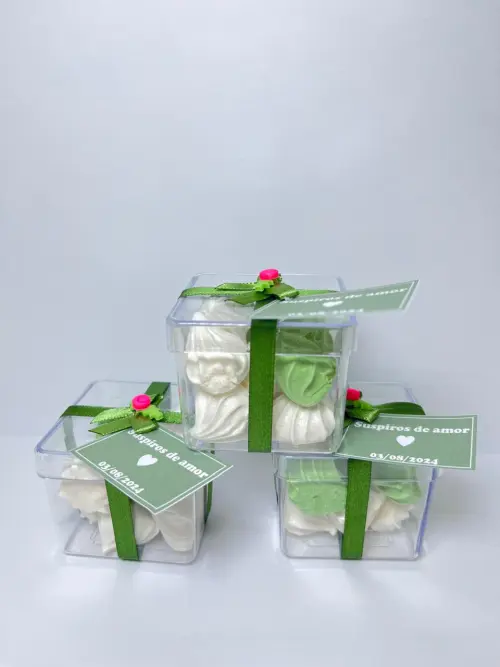 20 Lembrancinhas com mini suspiros gourmet