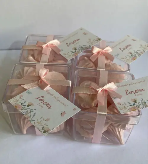 25 Lembrancinhas caixinhas acrilicas