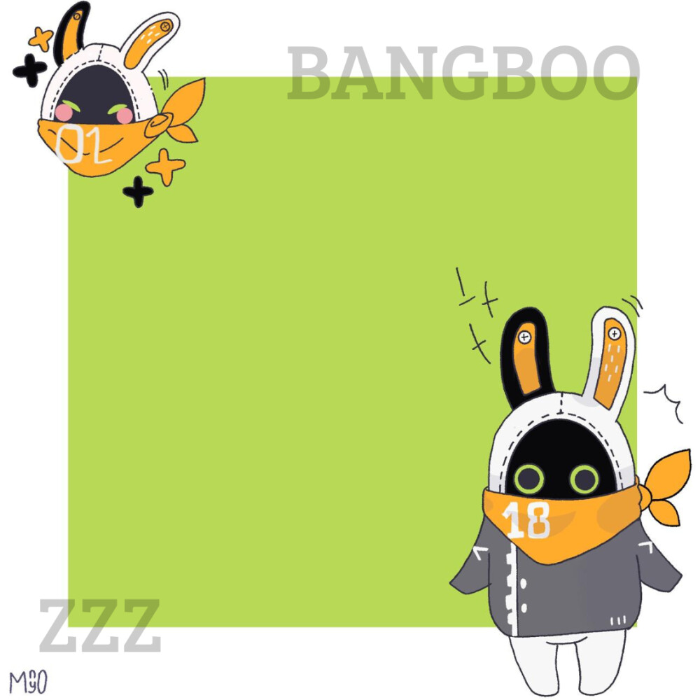Bloco de notas destacáveis bangboo zzz