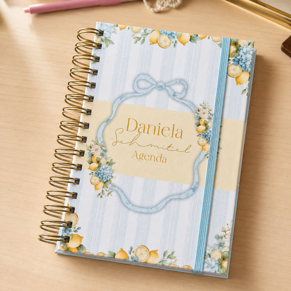 Planner Limão Siciliano Nome Personalizável