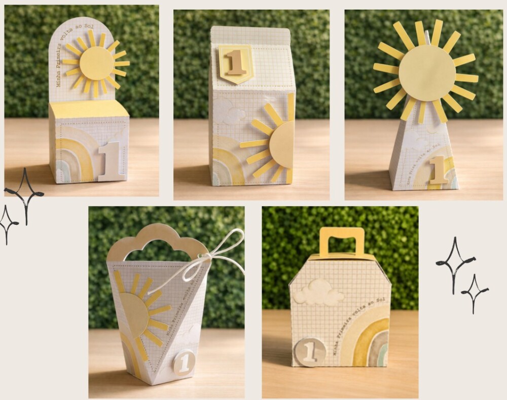 PEGUE E MONTE Kit 15 caixas de Minha Primeira Volta ao Sol