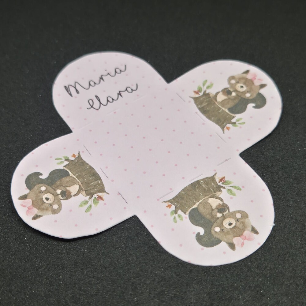50 Forminhas de doces bosque encantado personalizável