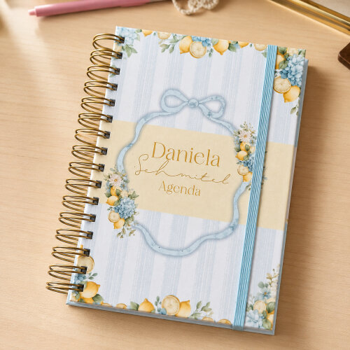 Planner Limão Siciliano Nome Personalizável