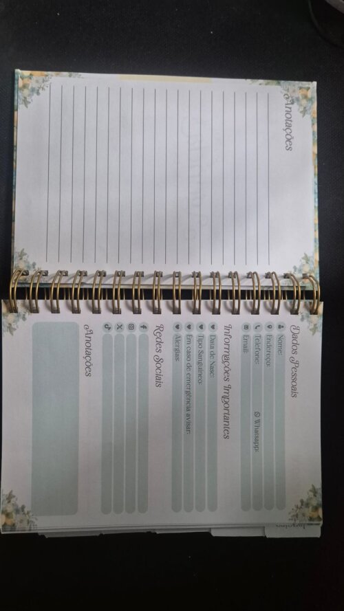 Planner Limão Siciliano Nome Personalizável