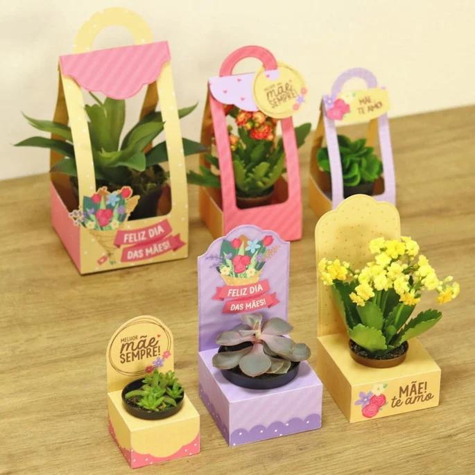 Arquivo Corte Caixa Suculenta Dia das Mães
