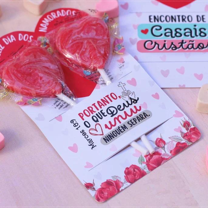 Arquivo Digital Cartão Pirulito Dia dos Namorados